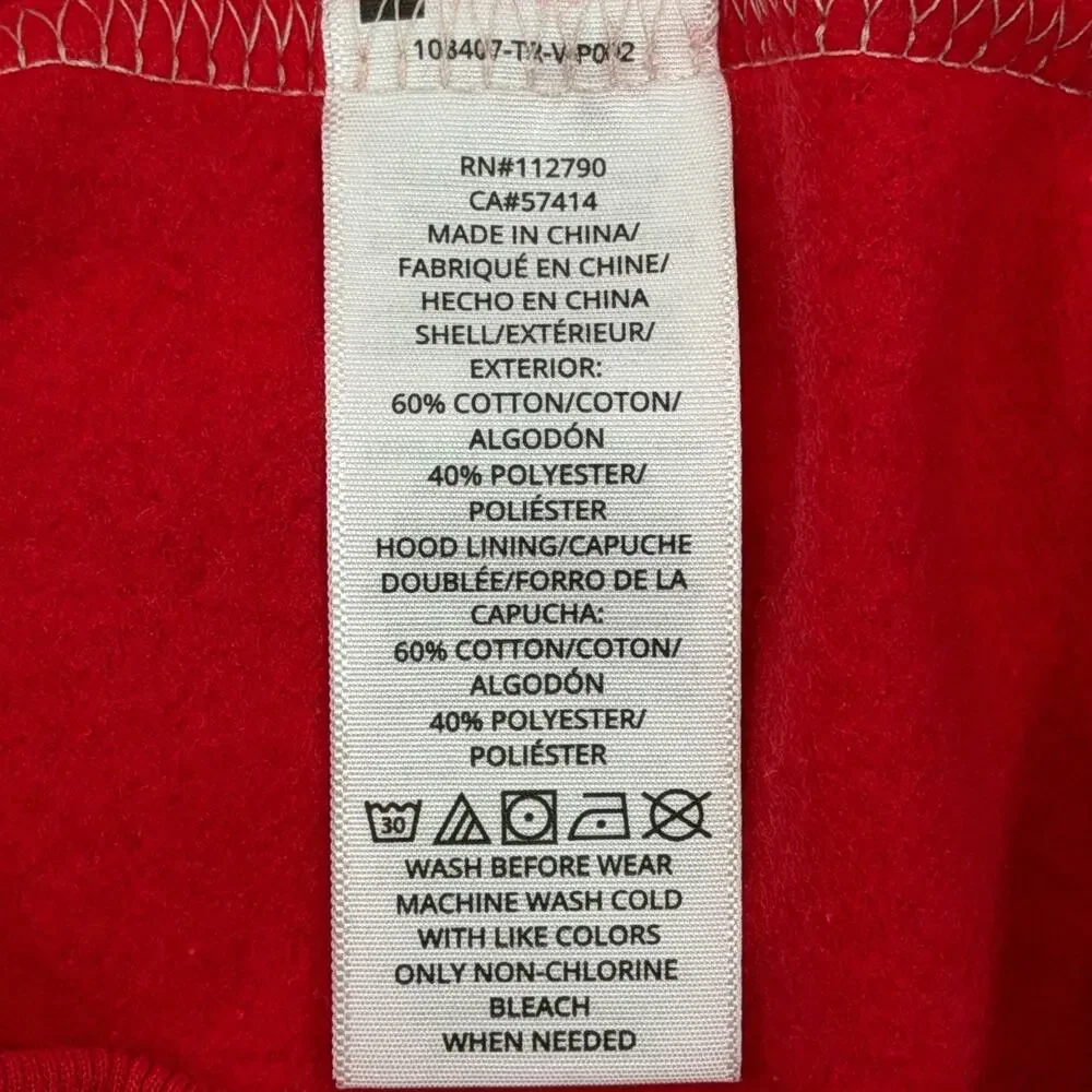 True Religion Buddha Logo Seal Full Zip Hoodie Mens Large L True Red NWT